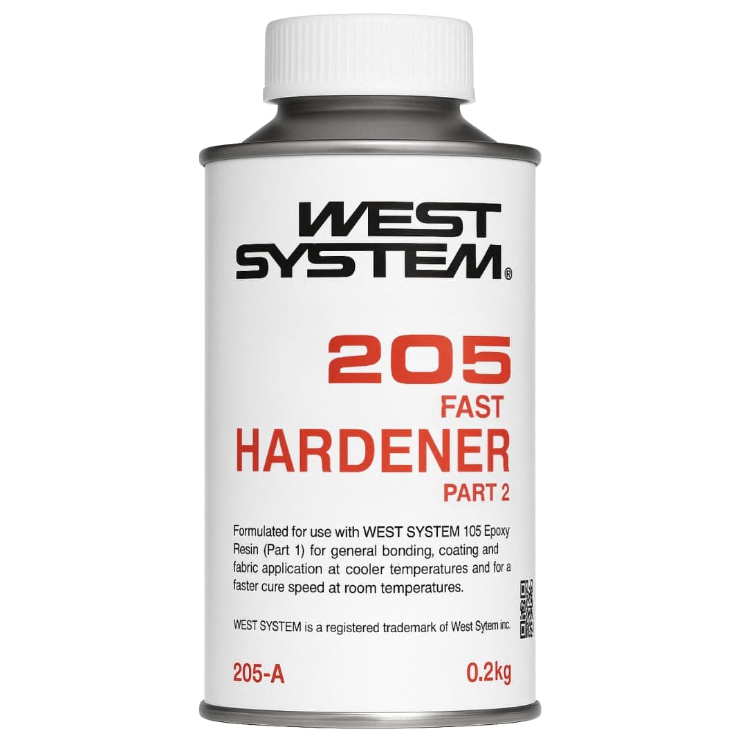 WEST SYSTEM 205 Fast Hardener 200ml - Use with WEST SYSTEM 105 Epoxy Resin fo...