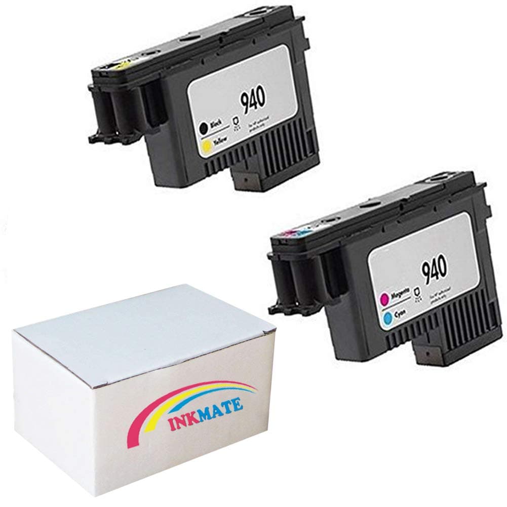 INKMATE Compatible Printhead Replacement for 940 for HP C4900A C4901A Officejet Pro 8000 8500 8500A 8500A Plus 8500A Premium 1BK/Y 1M/C 2Pack