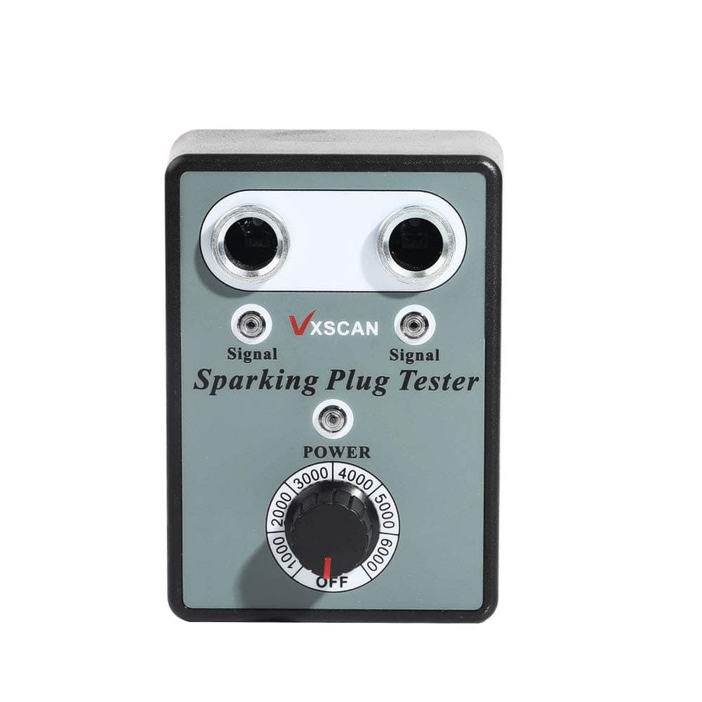 VXSCAN Automotive Spark Plug Tester with Adjustable Double Hole Detector Car Ignition Analyzer