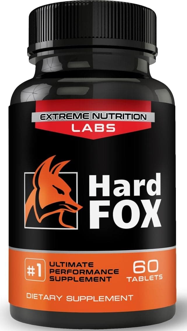 Hard Fox - #1 Ultimate Performance - 3" Added Size in 60 Days - Enlargement Pills for Men - Super Drive, Strength, Size, Endurance - 60 Count