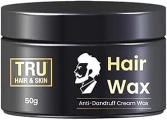 & SKIN Hair Wax Cream For Men- 50gms | Easy to Spread and Strong Hold for 12hrs + Anti Dandruff | No greasy residue | Matte Finish