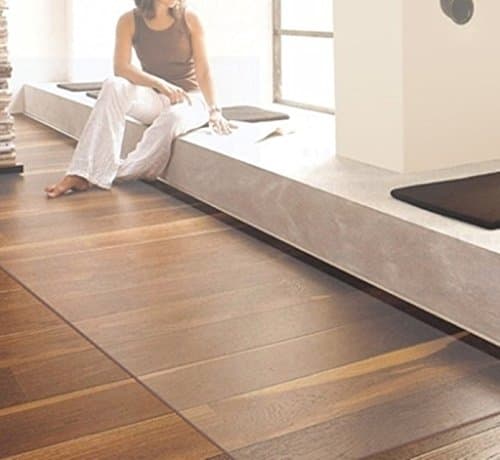 Soft Glass - Carpet PVC - Multi-Purpose Floor Protector - Chair Mat for Hard Floors - Office Furnitures - Entry Carpet - Transparent 140 x 200 cm - 1.5 mm Thickness