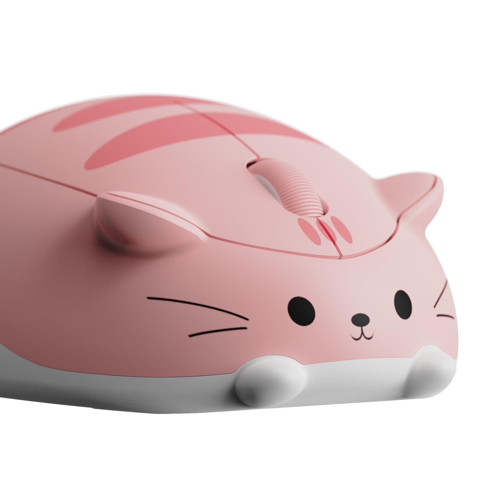 Akko Cat Theme Wireless Gaming Mouse, 2.4G GHz with a USB Receiver, Cute Optical Cordless Cartoon Mice for Computer/Laptop/Desktop/PC, Compatible with Mac/Win (Pink Angie)