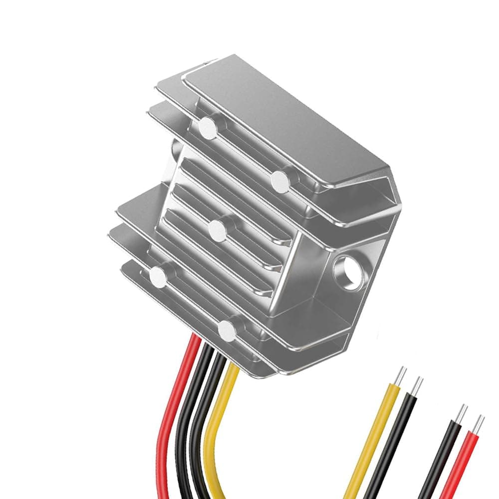 – DC 12V/24V/36V to DC 5V (8-40V Inputs) 10A 50W Step Down Power Adapter Converter for Auto Electronics, Vehicle, Boat, Solar System