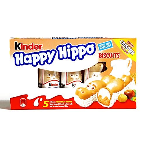 Kinder HappyHippo Hazelnut Biscuit 5-Pack 0.73 oz each (1 Item Per Order)