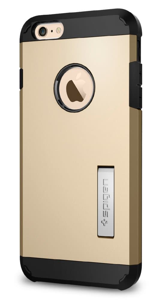 Spigen Tough Armor iPhone 6S Plus Case with Kickstand and Heavy Duty Air Cushion Technology Protection for iPhone 6S Plus 2015 - Champagne Gold