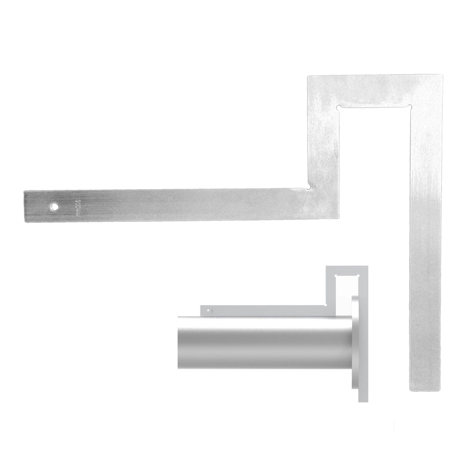 Flange Angle Square,Galvanized Steel Pipefitter Measuring Tool,Precision Flange Squares, Ideal for Piping Construction, Great for Checking Flange & Pipe Assembly Right Angles 300 * 300mm