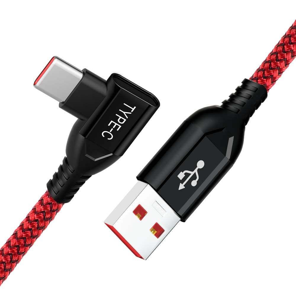 COOYA Dash Charge Cable Replacement for OnePlus 7 Charging Cable, 90 Degree Right Angle Design USB Type C Cable Dash Charging for OnePlus 6T 6 5T 5 3T 3, Warp Charge for OnePlus 7 Pro 7T 8 Pro 6.6FT