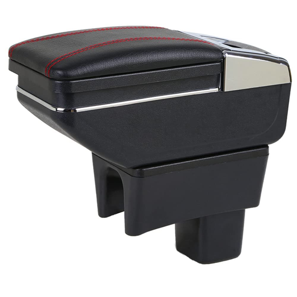 Leather Car Center Console Armrest Storage Box Compatible with Suzuki Swift 2008 2009 2010 2011 2012 2013 2014 2015 2016 2017 2018 2019 2020 2021 2022 2023