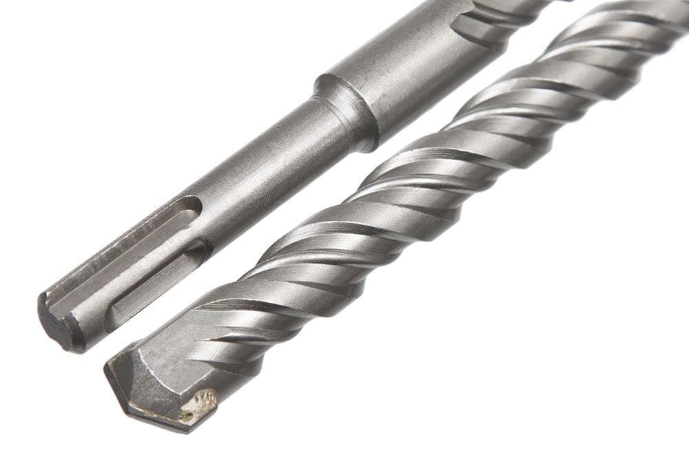 UK Drills - SDS Plus Hammer Drill Bit - Tungsten Carbide Tip, Fully Hardened Tool - To Be Used in Granite, Concrete & Masonry - 10.0mm x 450mm