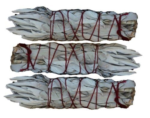 3 Pack Mini (4") White Sage Smudging Stick - SK White Sage INC.
