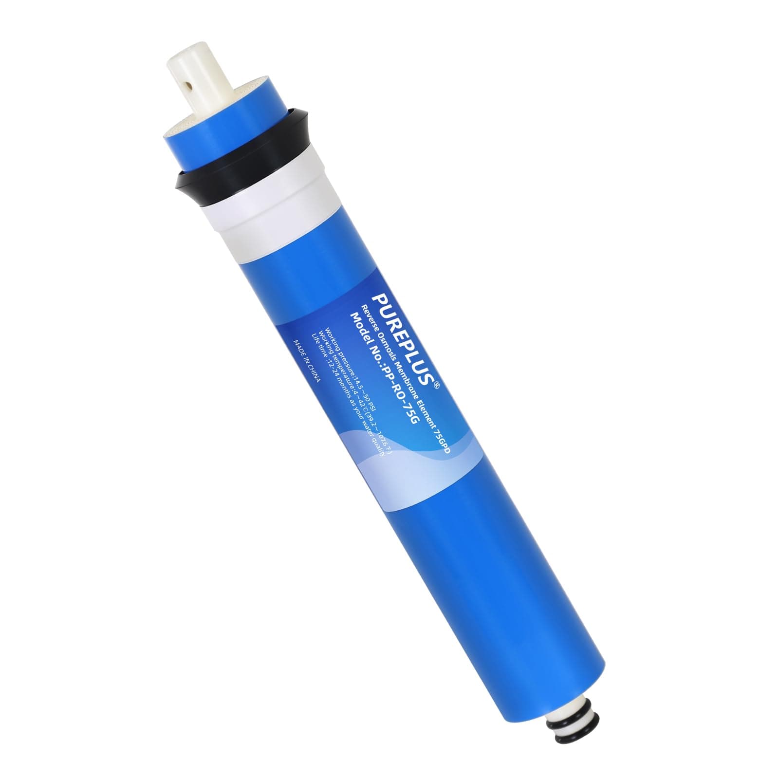 75 GPD RO Membrane, Reverse Osmosis Membrane Element Water Filter Replacement for Under-sink Home Drinking RO Water Filtration System
