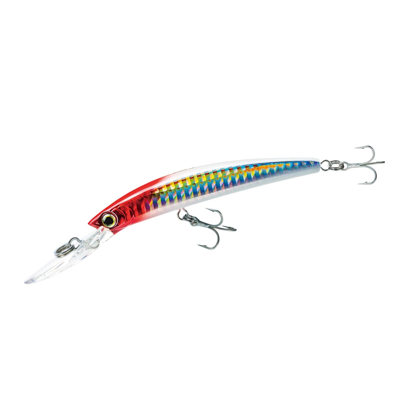 Yo-Zuri Crystal Minnow Deep Diver, Floating, 4-3/8 Inch, 110mm, Ghost Black