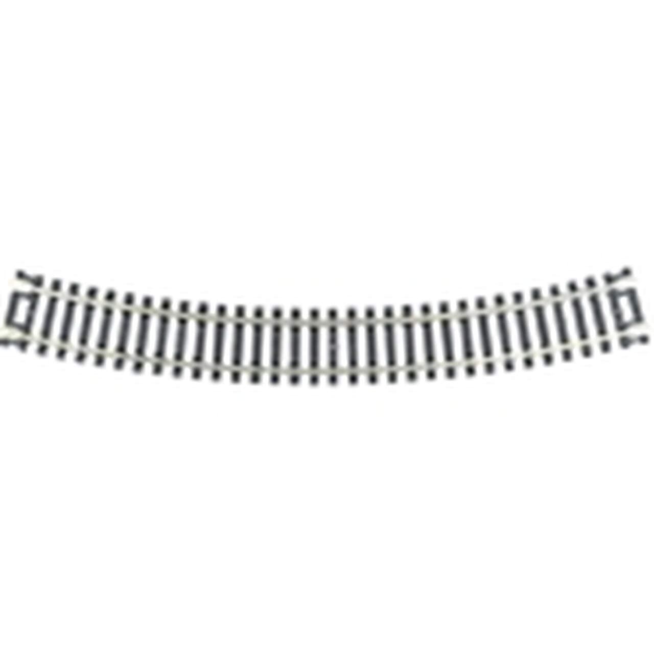 Atlas OO,HO Scale Model Railroad Track, Code 100, Snap-Track, Curved, 457.2mm Radius, 30 Deg (6)