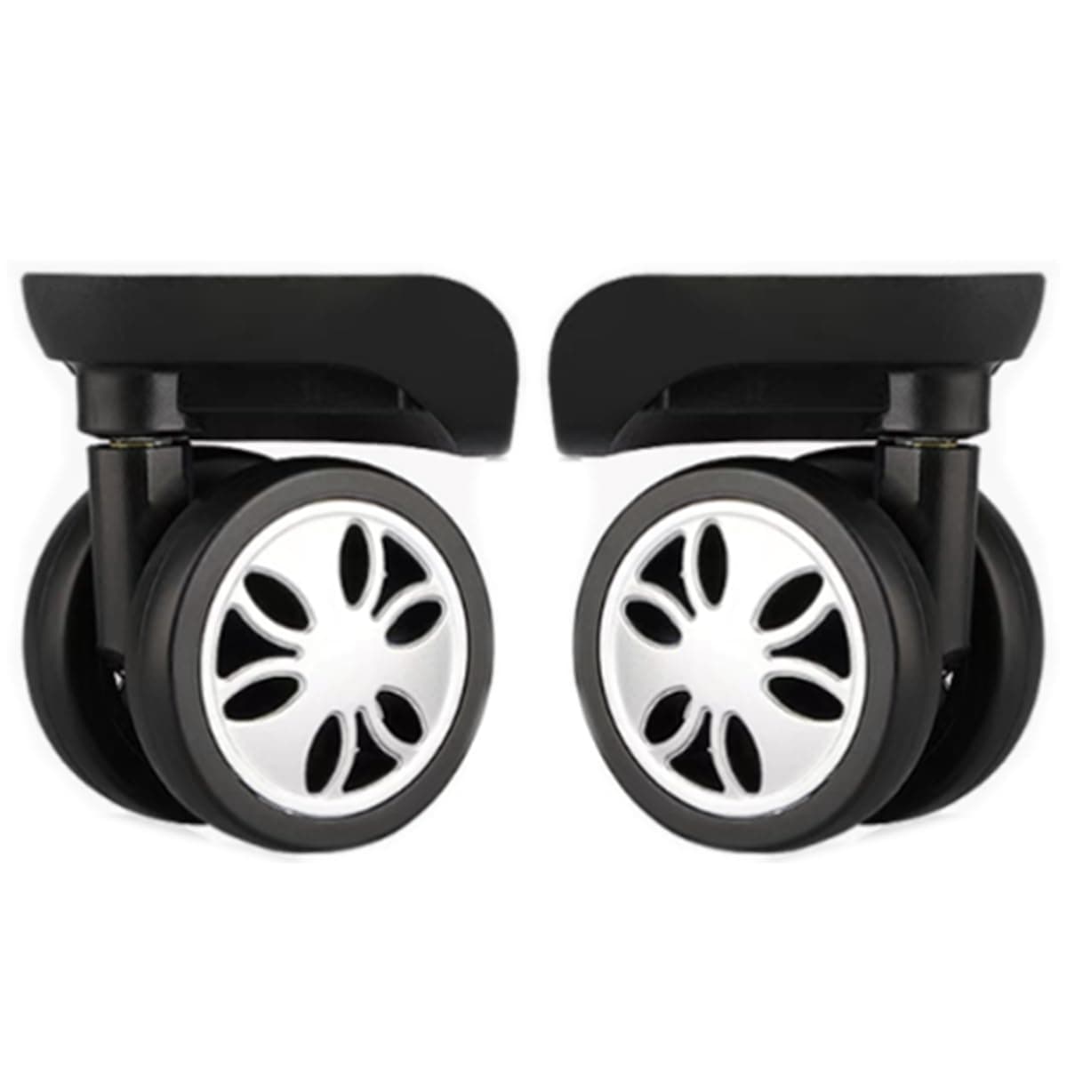 A Pair/Set Spinner Mute Wheels for Wheels for suitcases NO.19# (YongFeng) DIY Replacement Luggage Wheels Draw bar Box Parts