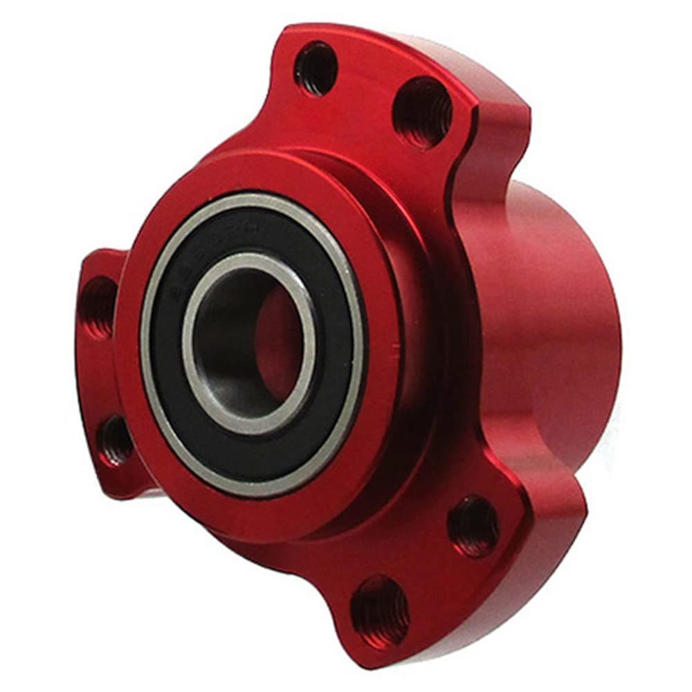 DJ-Motor 5/8" Red Speed Bearings Lightened Billet Front Wheel Hub Come with Dual Sealed for Go Kart Mini Bike Drift Trike