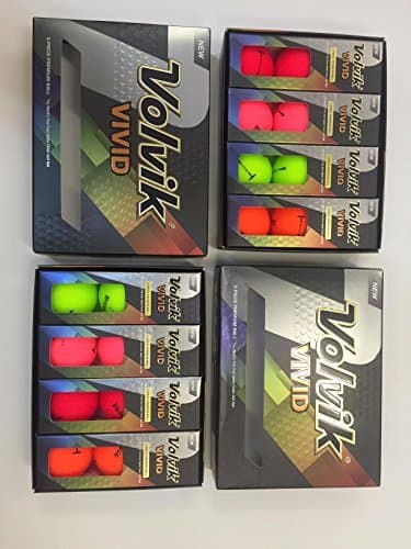 Volvik Vivid Golf Balls 2-Dozen Pack, Mixed, by Volvik Vivid