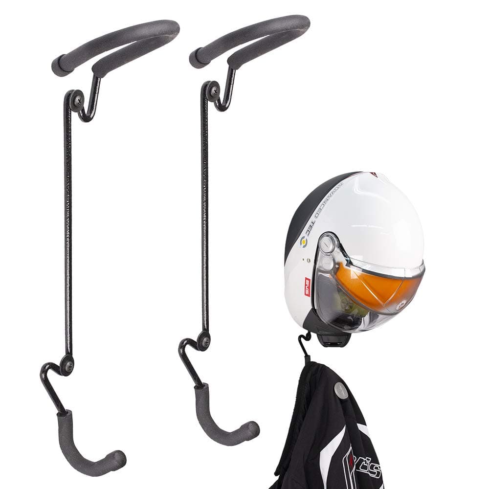 US2U Wall Hooks Coat and Hat Rack – Heavy Duty Wall Mounted Entryway Organizer Hanger for Coats, Hats, Caps & Helmet Mount - Sturdy & Decorative Solution to Organize, Storage Or Display - 2 Pack