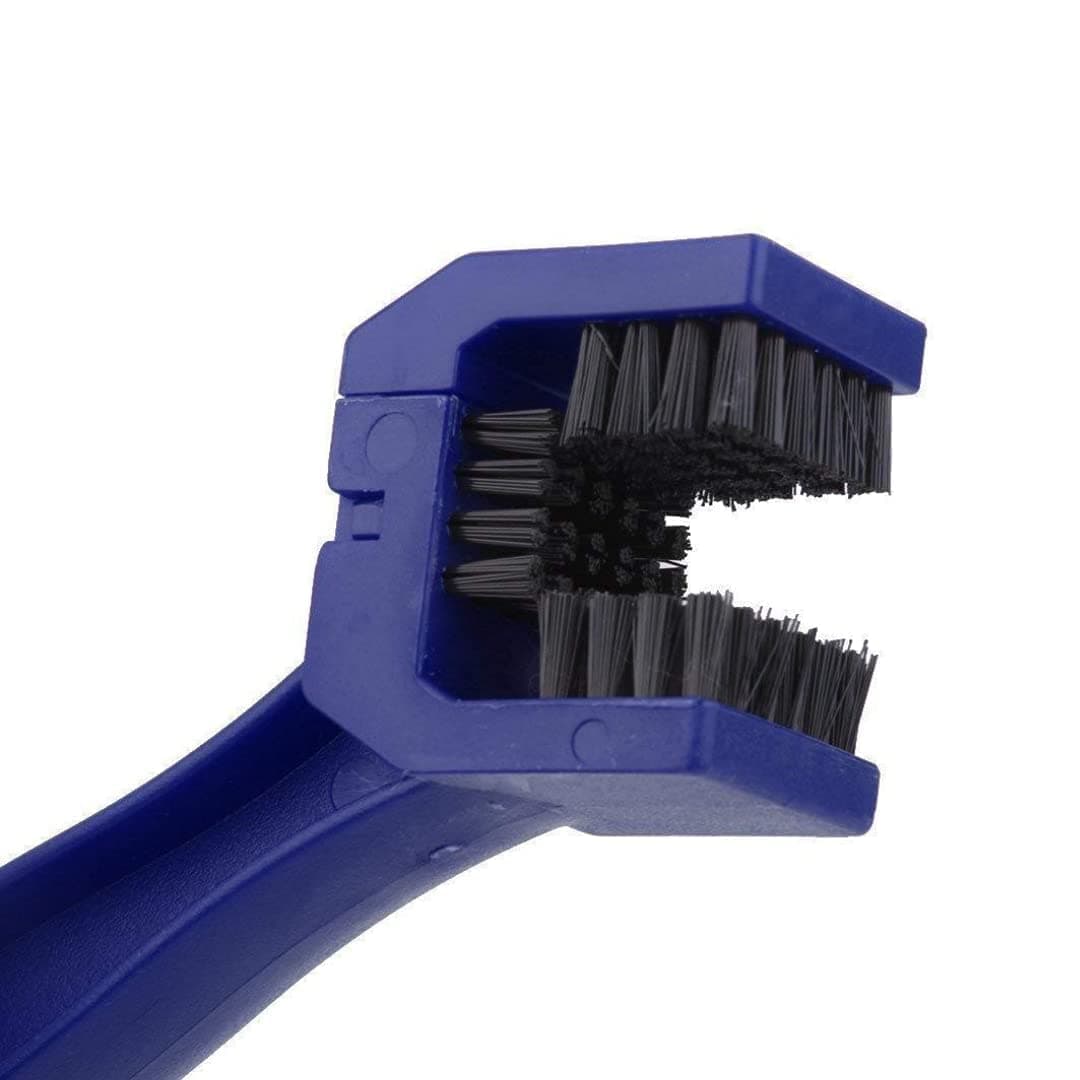 E-COSMOS Universal Motorcycle/Cycle Chain Cleaner Brush for Bikes (Blue)