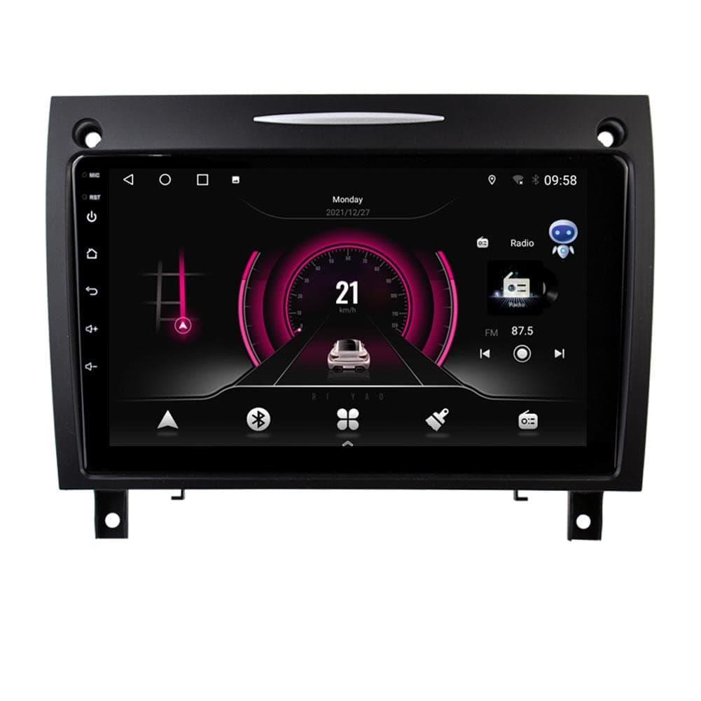 Autosion Android 10 Cortex Car DVD Player GPS Stereo Head Unit Navi Radio Multimedia Wifi for Mercedes Benz SLK R171 2004-2011 Support Steering Wheel Control