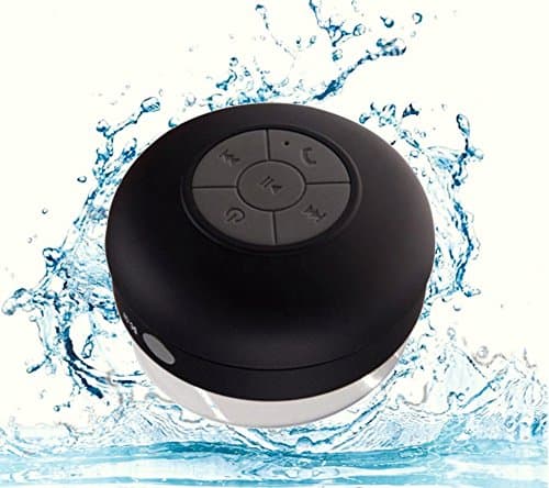 Wireless Bluetooth Speaker Super Suction Cup, Portable, Water Resistant for Shower, Pool, Boat Beach Car, Indoor/outdoor for All Bluetooth Devices Receive Call Hands Free with Microphone.Enjoy Music!