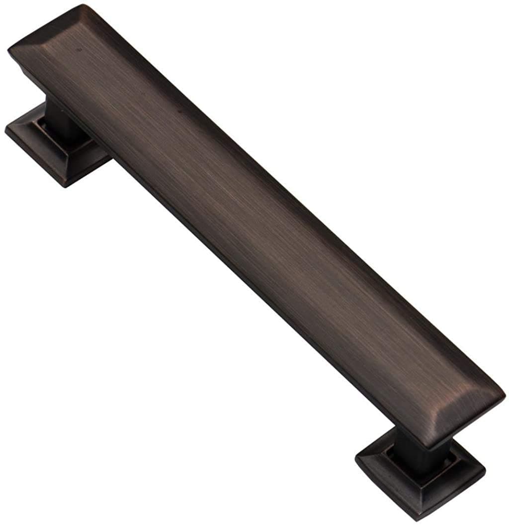 Southern Hills Oil Rubbed Bronze Cabinet Pulls - 4" Drawer Pulls - Pack of 5 - Kitchen & Dresser Handles - SHKM005-ORB-5