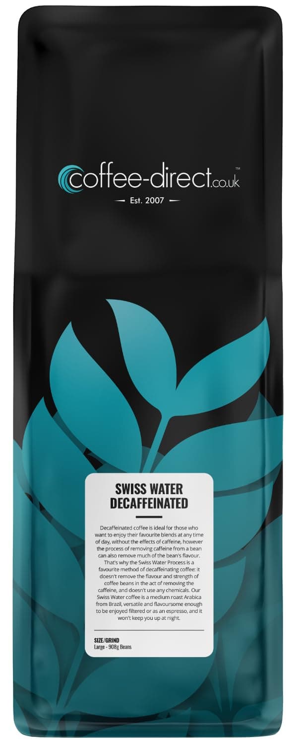 Coffee Direct Swiss Water Decaffeinated Coffee Beans 908 g