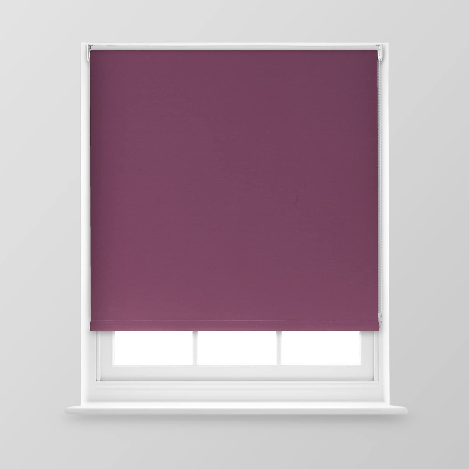 – A.Unique Home Premium Trimmable Thermal Blackout Roller Window Blind in a Variety of Colours and Sizes Ideal for any Room - 2FT - AUBERGINE - 60cm (W) x 170cm (L) | 23.6" (W) x 66.9" (L)