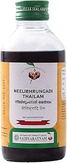 Neelibhringadi Thailam | Ayurvedic Hair Oil for Hair Growth, Dandruff Control & Scalp Nourishment | Herbal Blend by VAIDYARATNAM