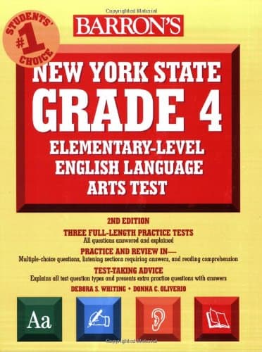 Barron's New York State Grade 4 Elementary-Level English Language Arts Test (Barron's New York State Grade 4 Elementary-Level English Language Arts Assessment) 2nd Edition