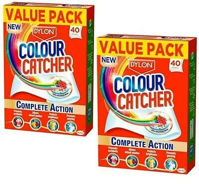 Colour Catcher Complete Action+ Laundry Sheets, Helps to Prevent Colour Run and Protects Brightness – 40 Sheets