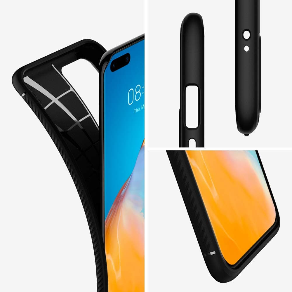 Spigen Rugged Armor Case Compatible with Huawei P40 Pro - Matte Black