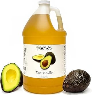 Avocado Oil 100% Pure, 1 Gallon Jug, Food Grade Perfect for High Heat Cooking, Skincare, Hair Treatments, Soapmaking & More