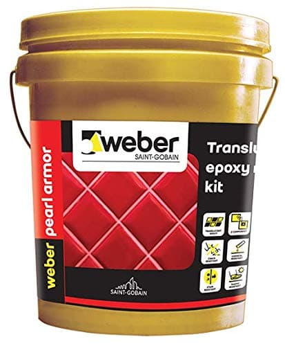Weber Pearl Armor - 1 Kg Epoxy Tile Grout | Translucent | Specially for Multi Coloured Tiles and Stones