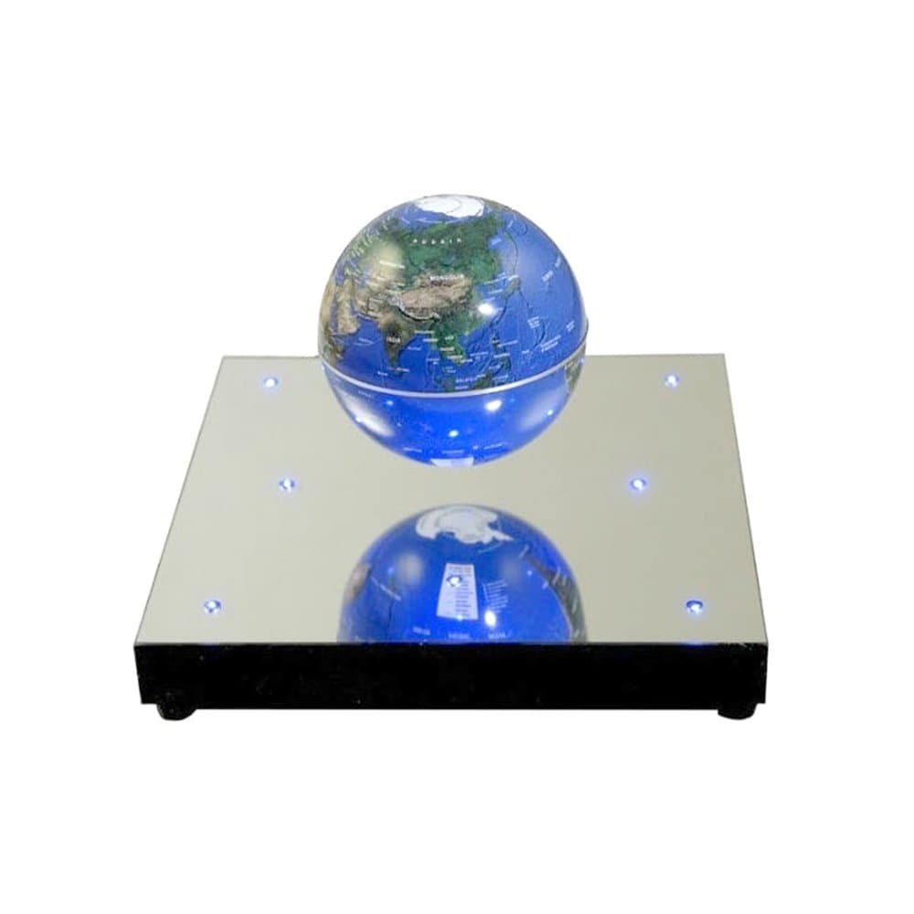 Electronic Magnetic Floating Levitation Anti Gravity Globe World Map 8 Led Novel Lighting Home Office Decor Attractive Desktop Decor