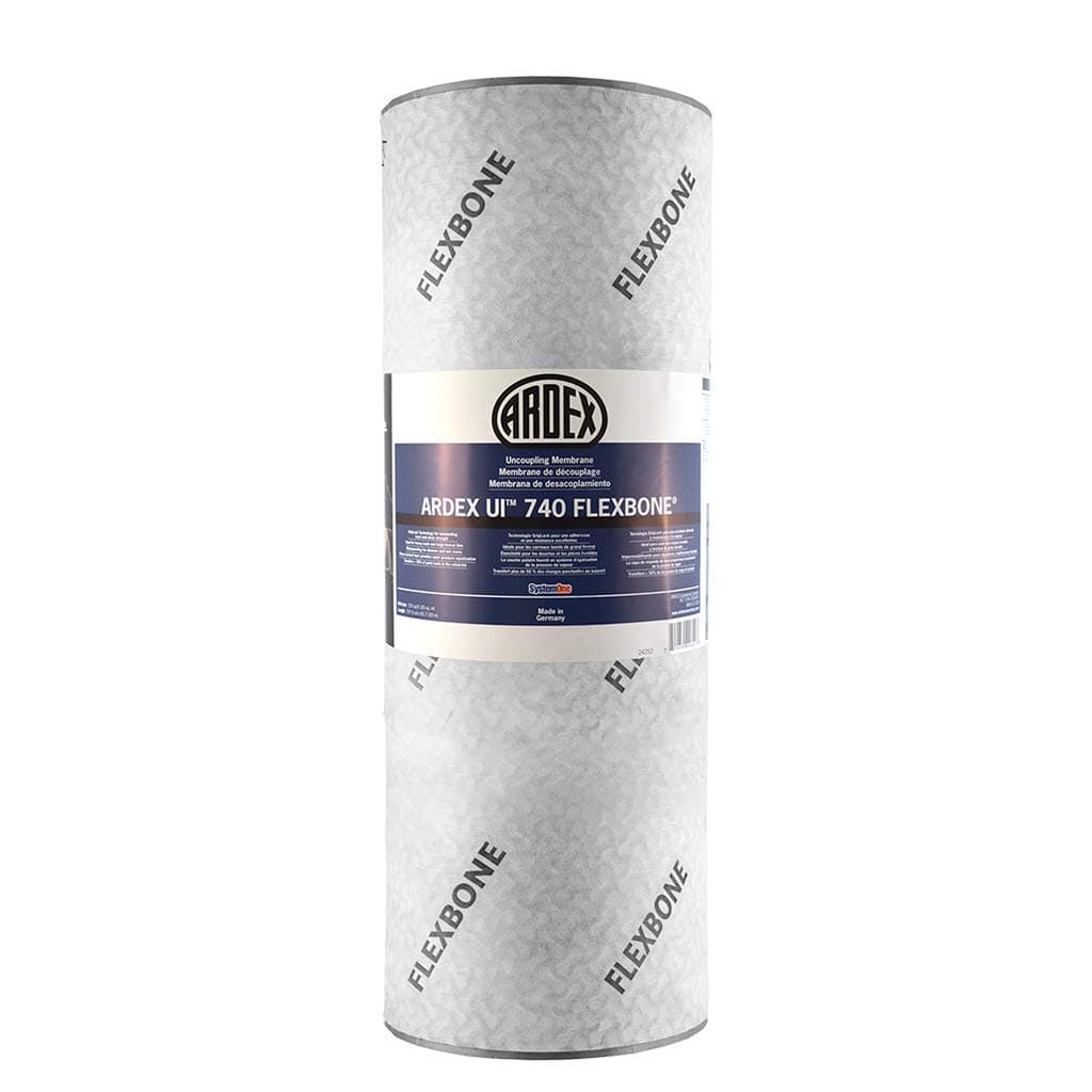 ARDEX FLEXBONE UI 740 Uncoupling Waterproofing Polyethylene Membrane 215 Sq Ft Roll, 1/8" Thick, Load Bearing Underlayment for Large Format Tiles in Heavy Stress Areas -1 Roll