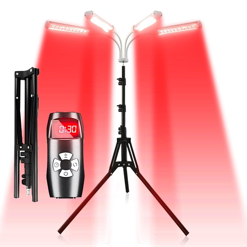 BestqoolRed Light Therapy for Face, Body. Infrared Light Therapy with Adjustable Stand, 192 LEDs, 660nm 850nm Clinical Grade Near Infrared Therapy for Muscle, Pain Relief, Improve Sleep, Recovery