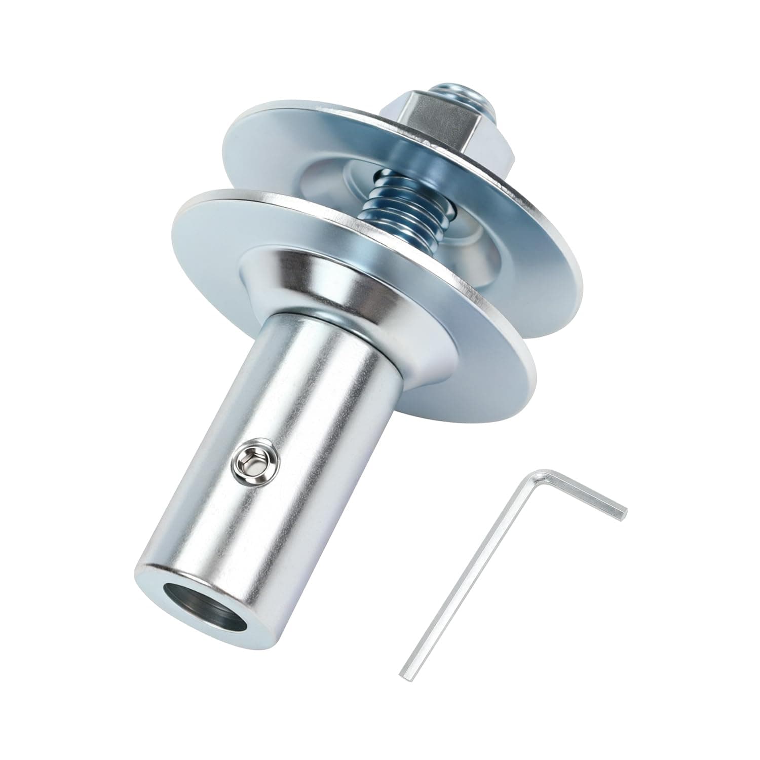 1/2" Fixed Bore Shaft Arbor Extension - No Wobble for Buffing Grinding Wheels/for Bench Grinder - Right 1 Pack (Steel)