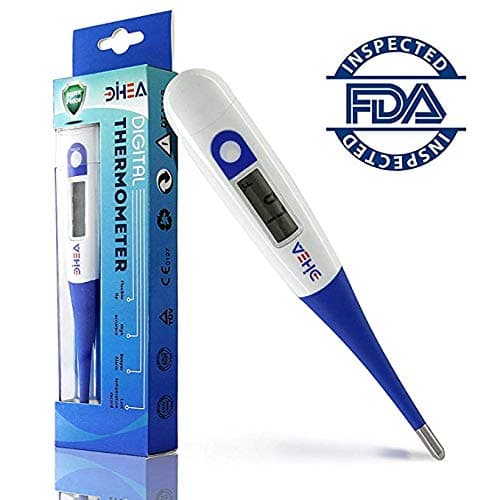 DIHEA Basal Thermometer - Soft Tip Ovulation Thermometer - High Accuracy 1/100th Degree - Perfect Basal Temperature Monitor for Natural Family Planning