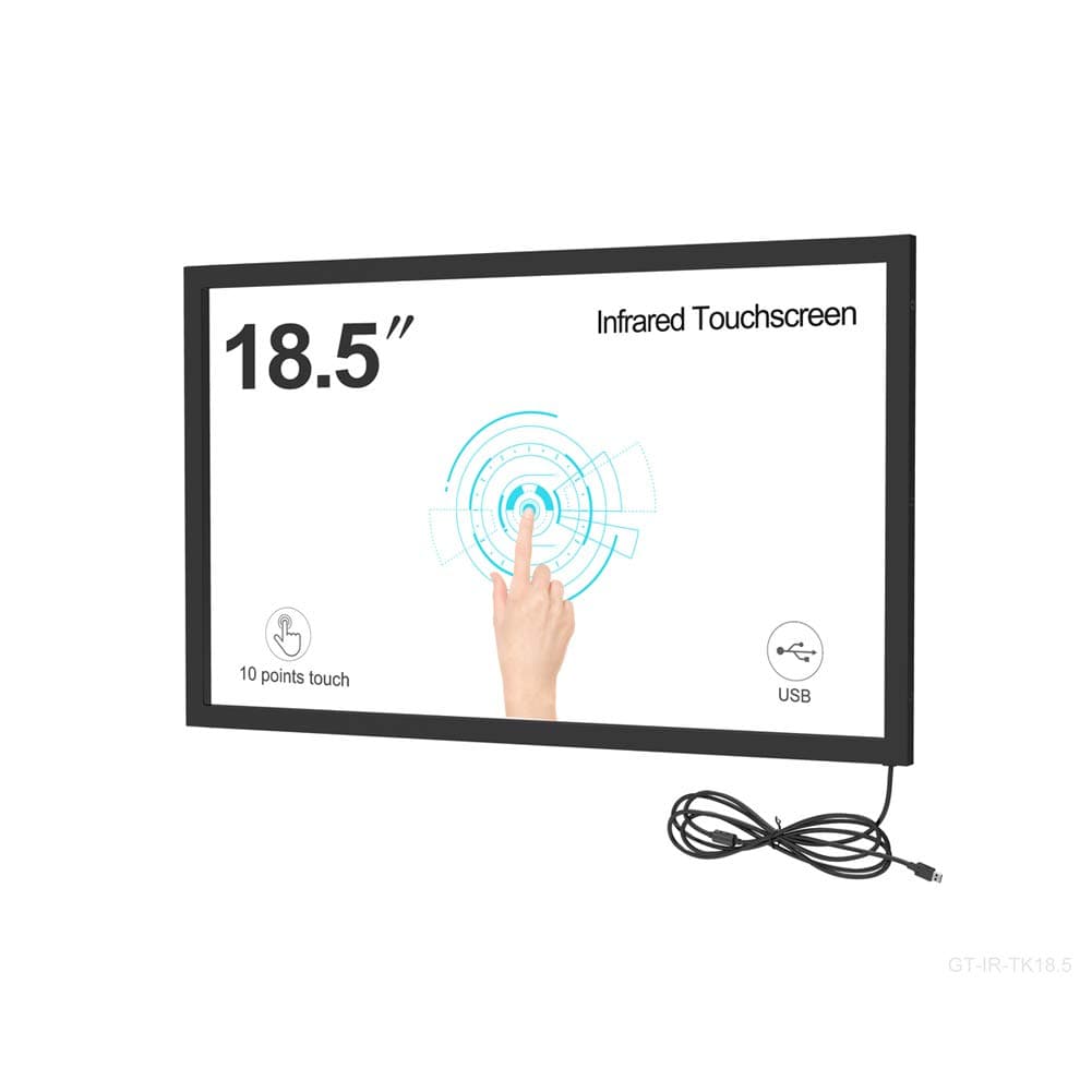 GreenTouch 18.5 Inch Multi IR Touch Screen, Interactive Infrared Touch Screen Panel, IR Touch Bezel with 3mm Thickness Tempered Glass…