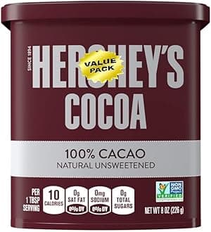 Cacao Natural Unsweetened Cocoa Powder Can, 8 oz Pack of 2 - Perfect for Baking & Smoothies, Non-GMO, Certified Gluten-Free, 226G Value Pack of 2 Cans (16 oz)