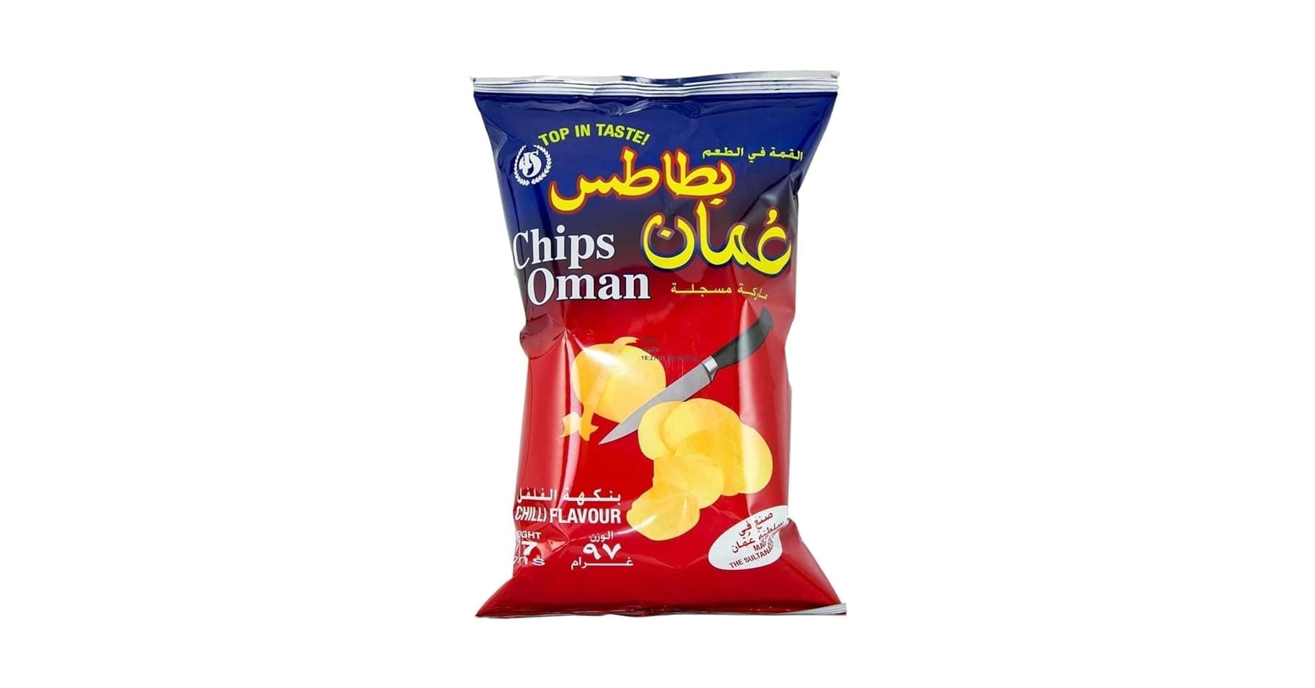Chips Oman Chilli Flavour Large size ( 97 grams)