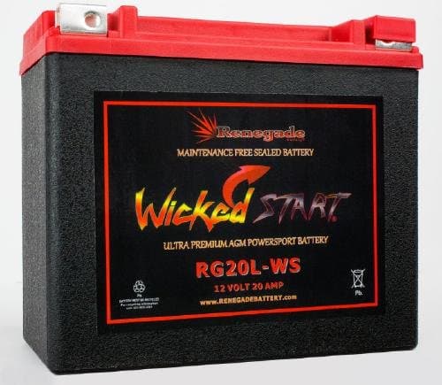 UTV Battery; RG20L-WS; 500+ CCA's; Fits Can-am (2017, 2018, 2019, 2020, 2021, 2022, 2023) Maverick X3 / Maverick X3 Max/Maverick X3 Turbo/Maverick X3 X