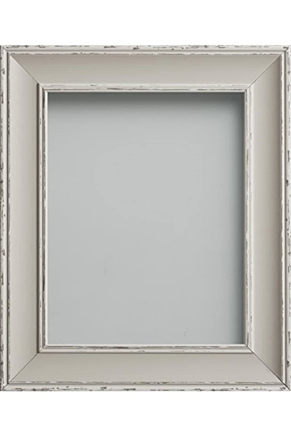 Frame CompanyAllington Range Picture Photo Frame with Black Mount for Image Size 9 x 7-Inch, Wood, White, 12 x 10-Inch