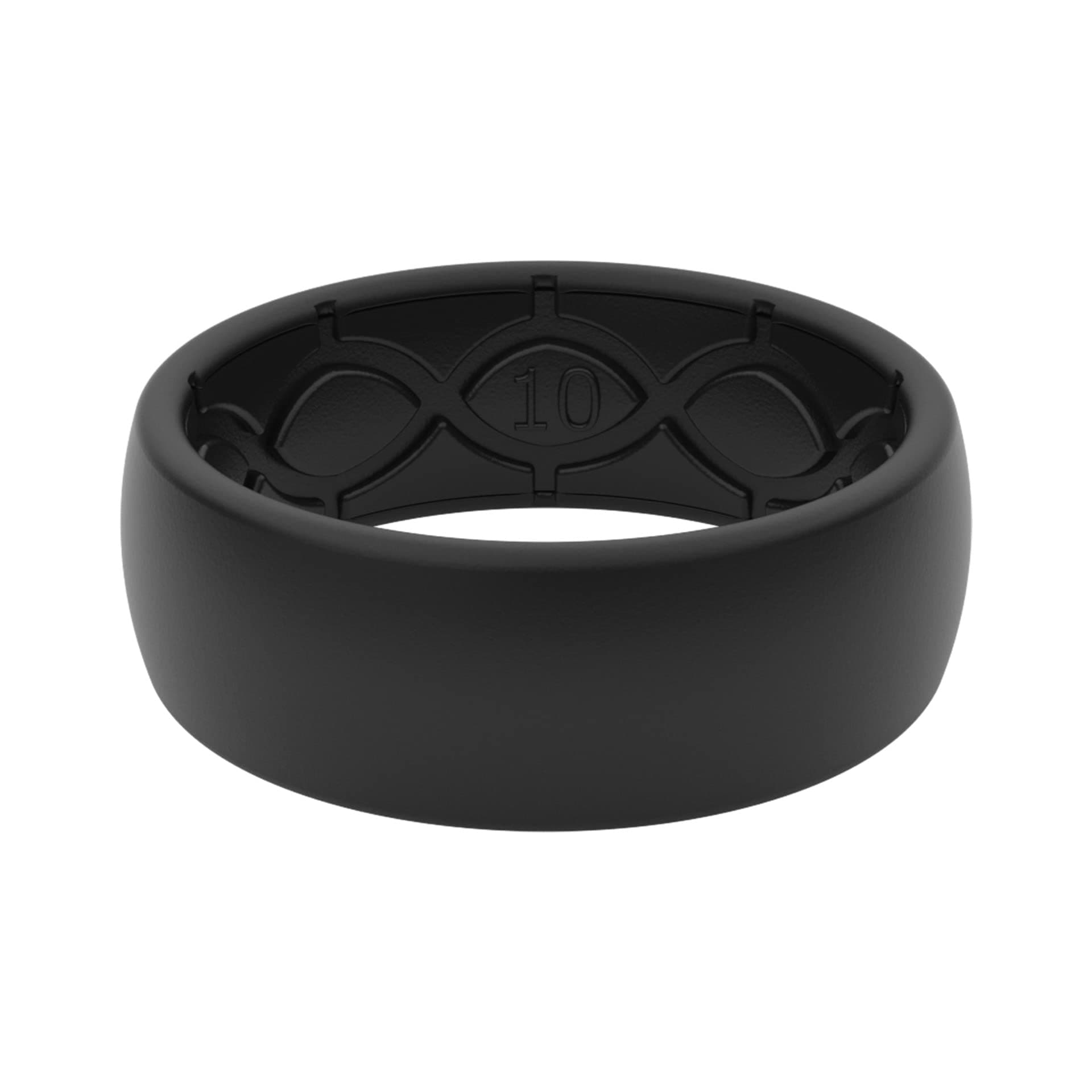 Groove Life Solid Silicone Ring - Breathable Rubber Wedding Rings for Men, Lifetime Coverage, Unique Design, Comfort Fit Ring