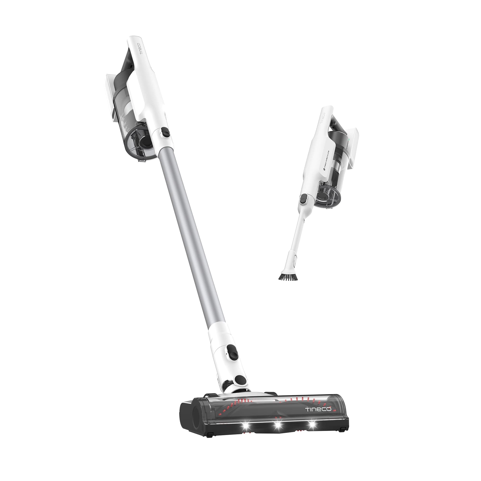 A20 Cordless Stick Vacuum Cleaner, Powerful Suction, 3 Modes for Multi-Level Messes, 1L Larger Dustbin, Ergonomic Dual-Handle Design, Wall-Mount Dock, LED Headlight