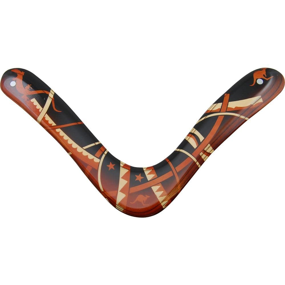 Rangs Boomerangs Range Master - decorated wood boomerang