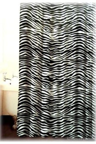 Famous Home Zebra Shower Curtain