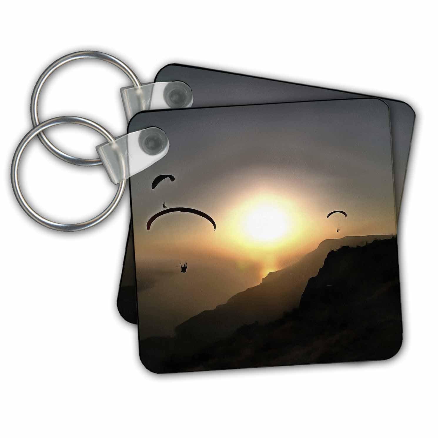 3dRoseParagliders Flying Without Wings, Key Chain