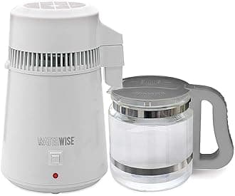 WaterWise 4000 Water Distiller with Stainless Steel Boiling Chamber + Glass Collection Bottle - Water Wise